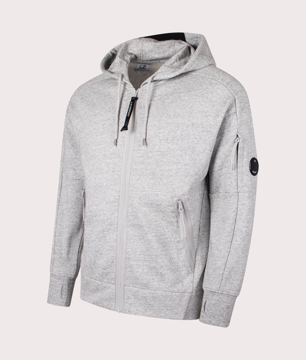 ★C.P. Company★ Diagonal Fleece Zip-Up Hood Greystone Melan MUSINSA | CP Company Diagonal Fleece Zip-Up Hoodie