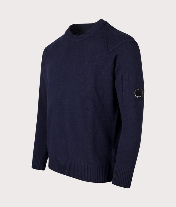 Lambswool Knitted Jumper Total Eclipse - C.P. Company - EQVVS Menswear