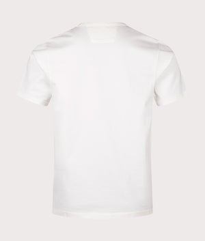 C.P. Company Mercerized 30/1 Twisted T-Shirt White. Shot at EQVVS. Reverse shot. 