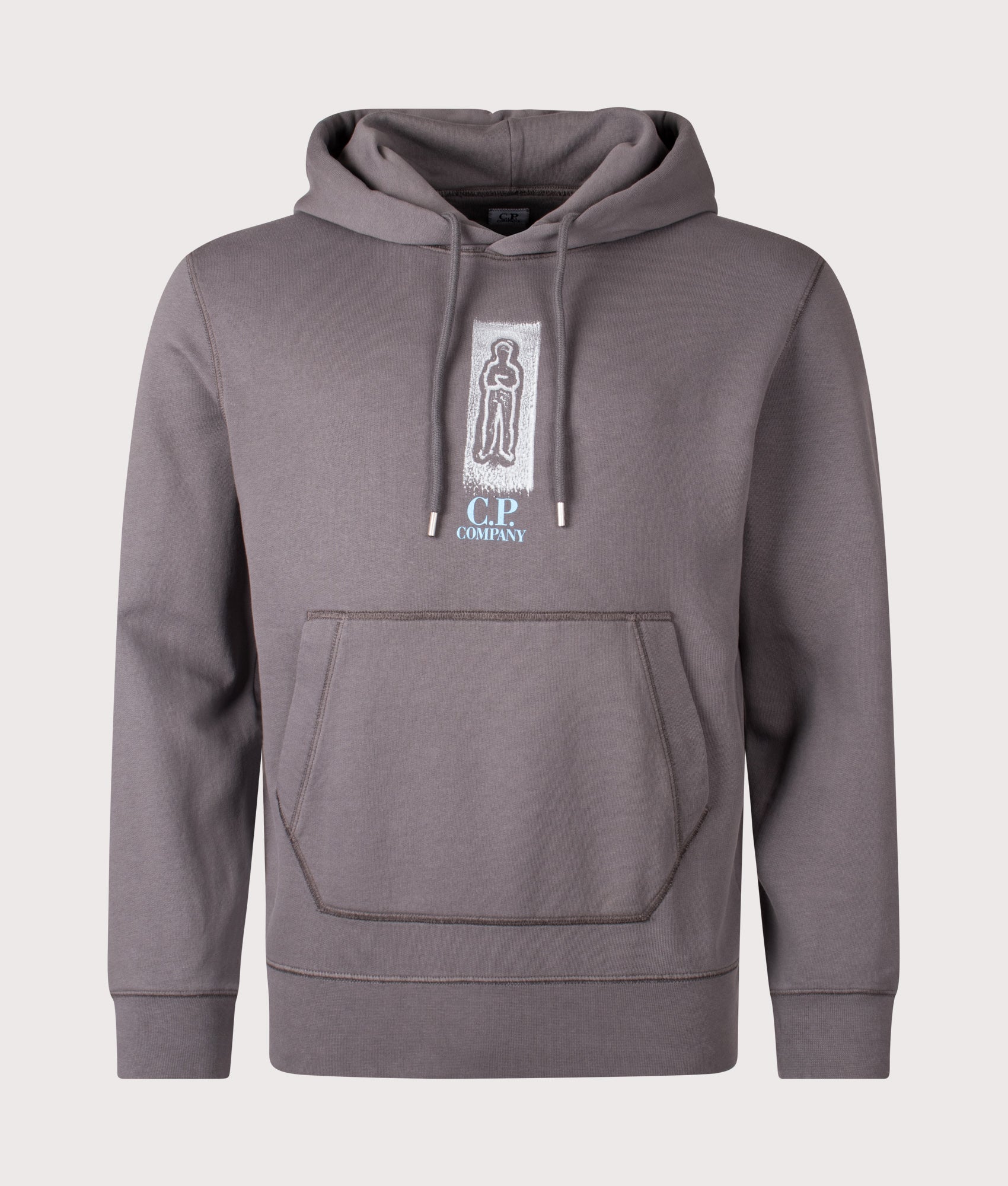Chest Graphic Hoodie. Shot by EQVVS. Front shot.