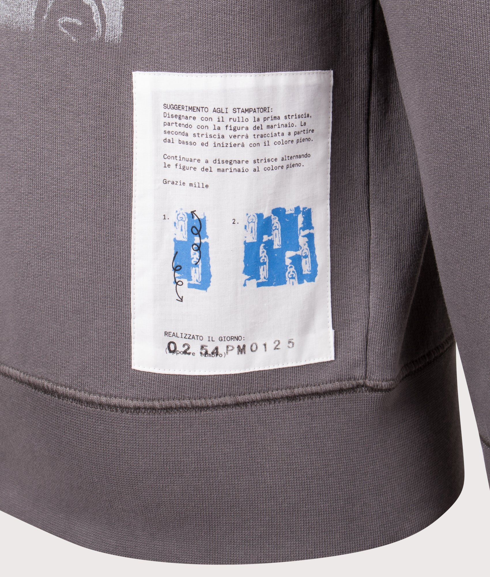 Chest Graphic Hoodie. Shot by EQVVS. Detail back shot.