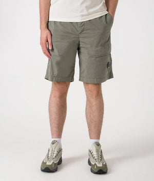 Bermuda Cargo Shorts. Shot by EQVVS. Front shot.