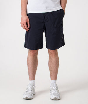 Bermuda Cargo Shorts. Shot by EQVVS. Front  model shot.