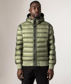 D.D. Shell Hooded Down Jacket. Shot by EQVVS. Front model shot.