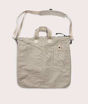 Nylon B Crossbody Rucksack by C.P. Company in Fallen Rock Shot by EQVVS. Back shot.