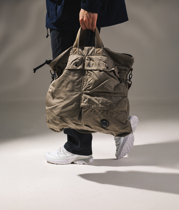 Nylon B Crossbody Rucksack in Fallen Rock | C.P. Company | EQVVS