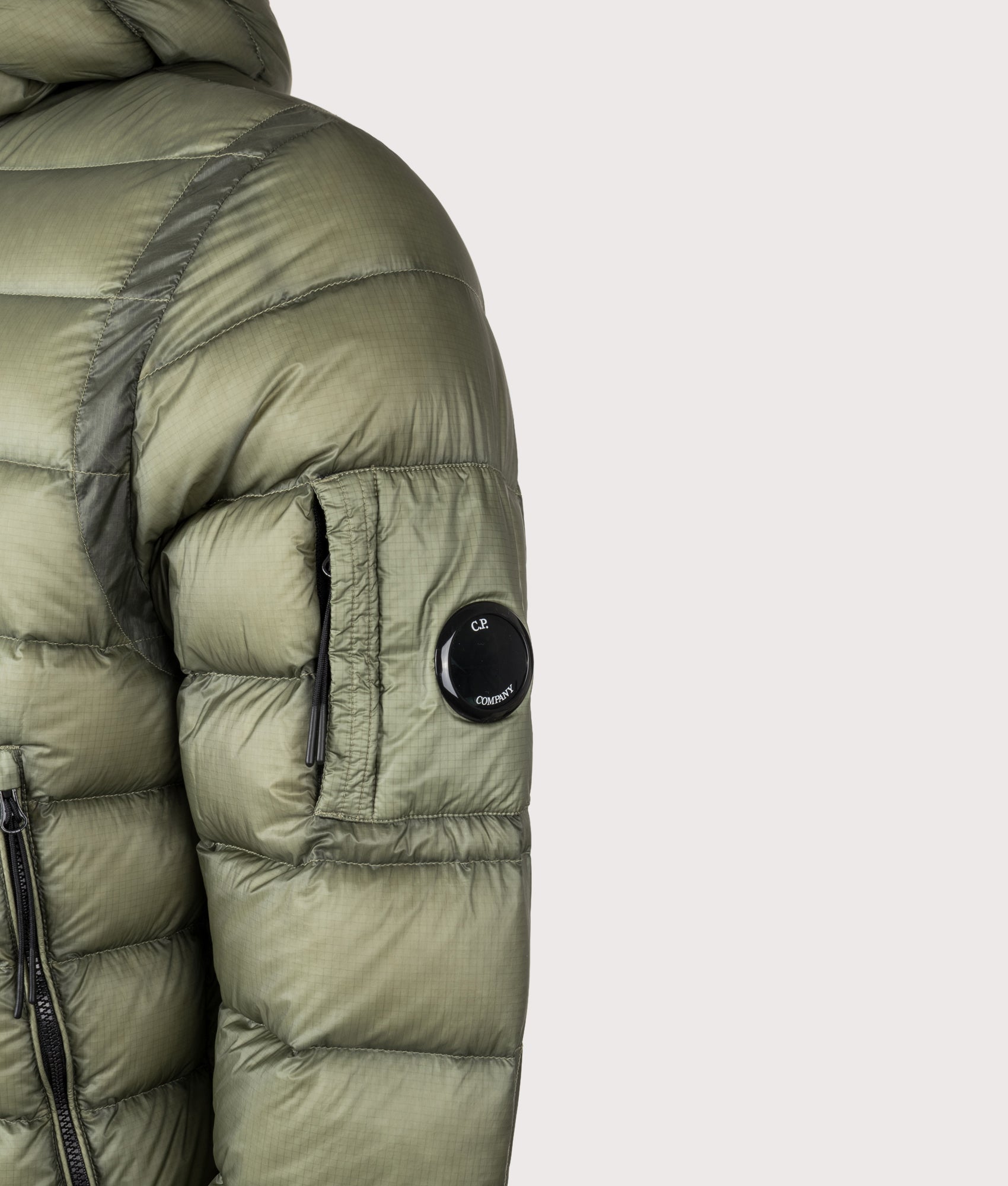 CP COMPANY D.D. Shell Hooded Down Jacket Khaki C.P.Company D.D. 