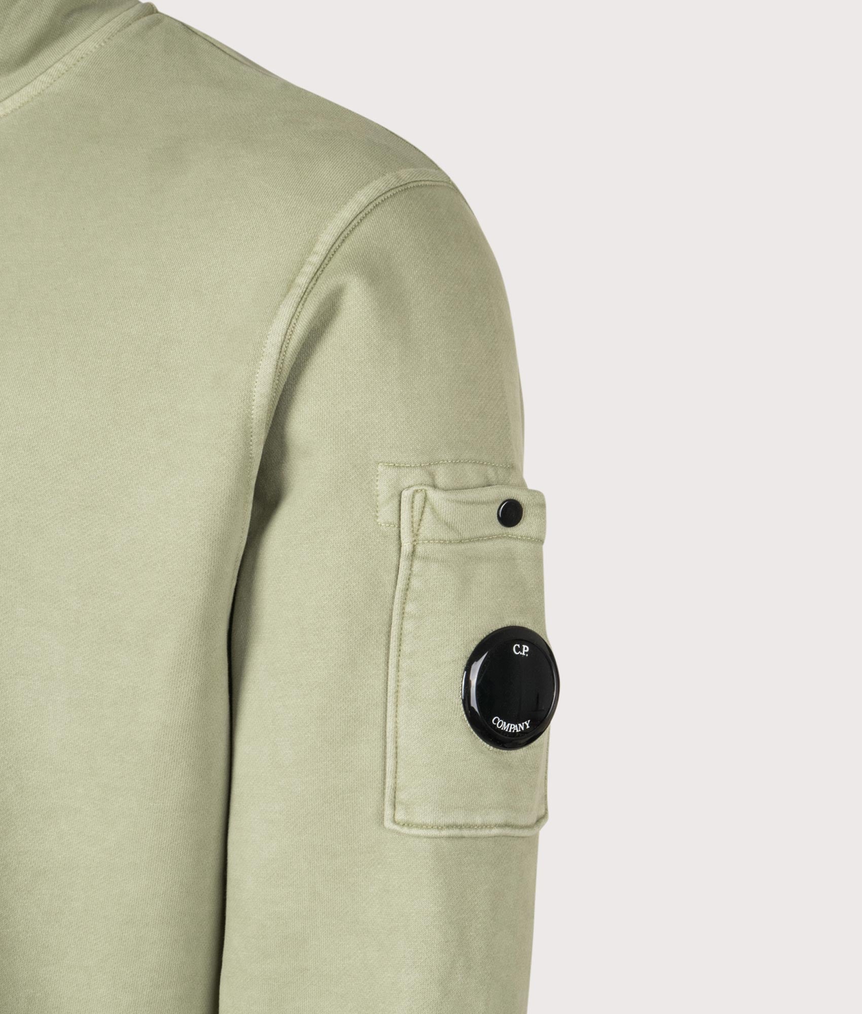 Diagonal Fleece Quarter Zip Sweatshirt. Shot by EQVVS. Detail shot.