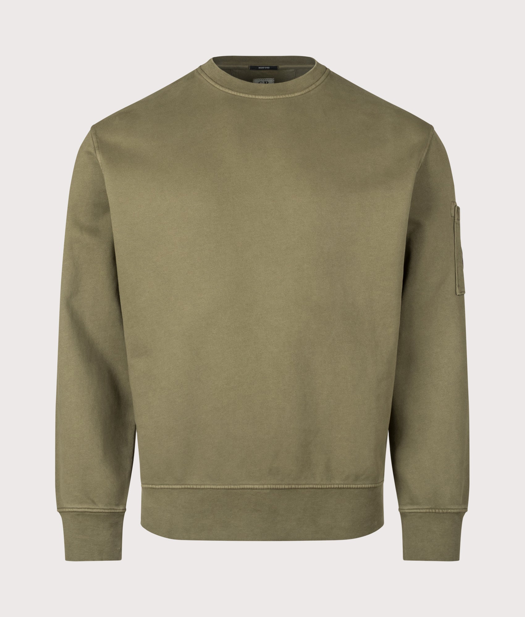Diagonal Fleece Crewneck Lens Sweatshirt. Shot by EQVVS. Front shot.
