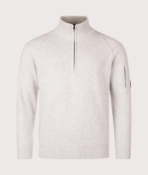 Lambswool GRS Quarter Zip Jumper. Shot by EQVVS. Front shot.