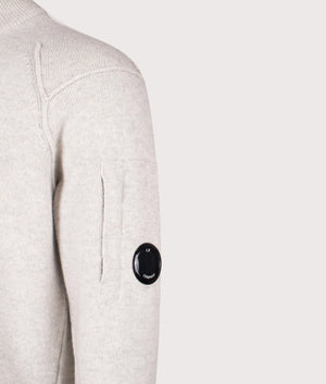 Lambswool GRS Quarter Zip Jumper. Shot by EQVVS. Detail shot.