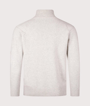Lambswool GRS Quarter Zip Jumper. Shot by EQVVS. Back shot.