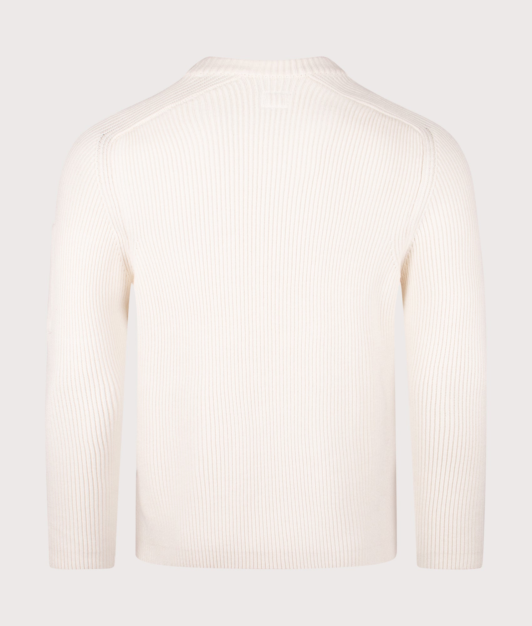 Lens Ribbed Crew Neck Jumper. Shot by EQVVS. Back shot.
