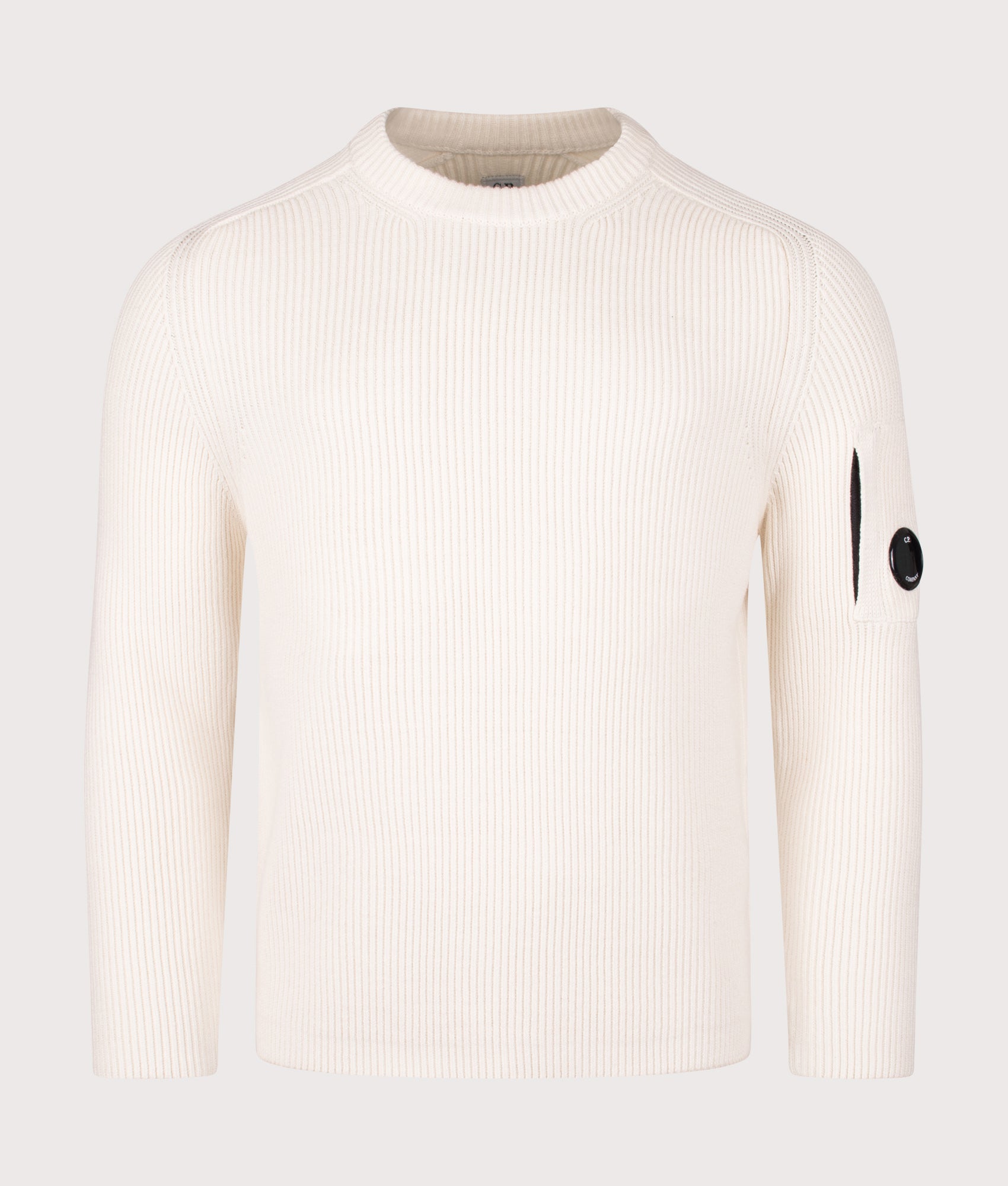 Lens Ribbed Crew Neck Jumper. Shot by EQVVS. Front shot.