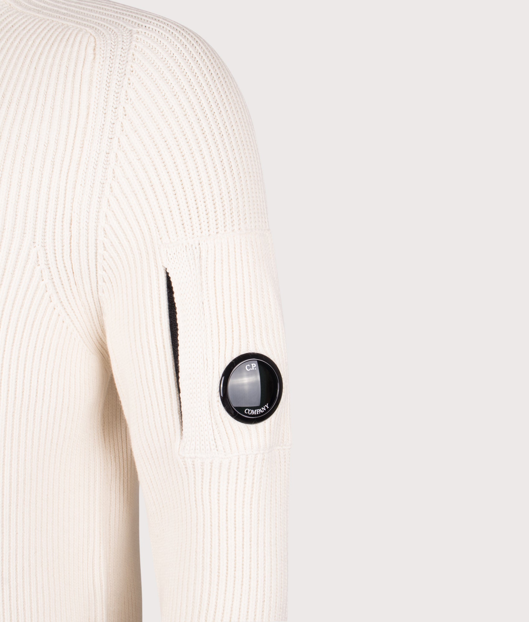 Lens Ribbed Crew Neck Jumper. Shot by EQVVS. Detail shot.