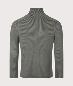 Full Rib Half Button Jumper. Shot by EQVVS. Back shot.