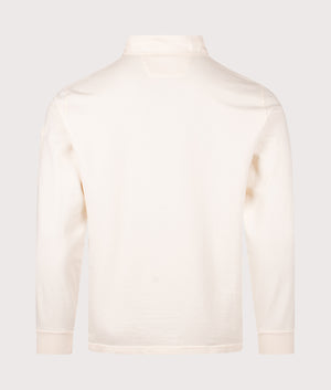 Light Fleece Polo Sweatshirt. Shot by EQVVS. Back shot.