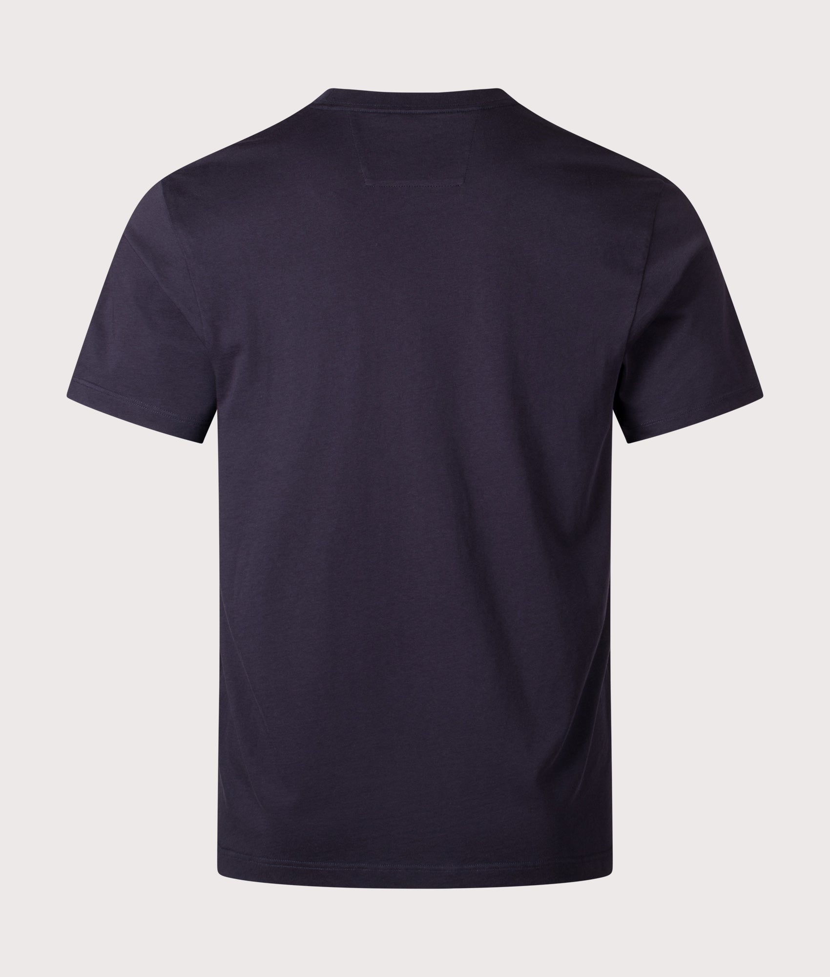 Jersey Logo Patch T-Shirt in Total Eclipse | 100% Cotton | C.P. Company | EQVVS | Back shot 