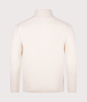 Full Rib Half Button Jumper. Shot by EQVVS. Back shot.