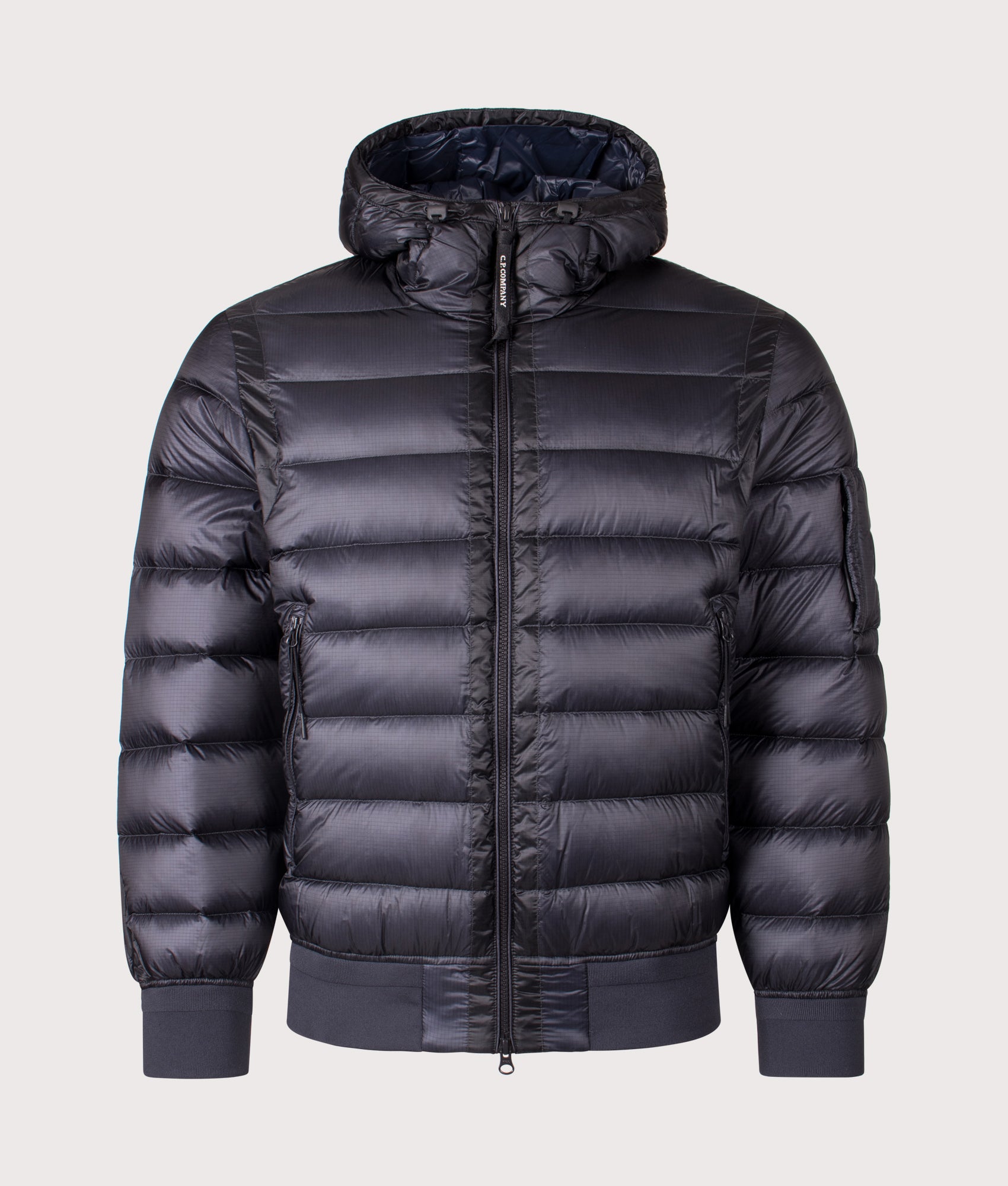 D.D. Shell Hooded Down Jacket. Shot by EQVVS. Front shot.