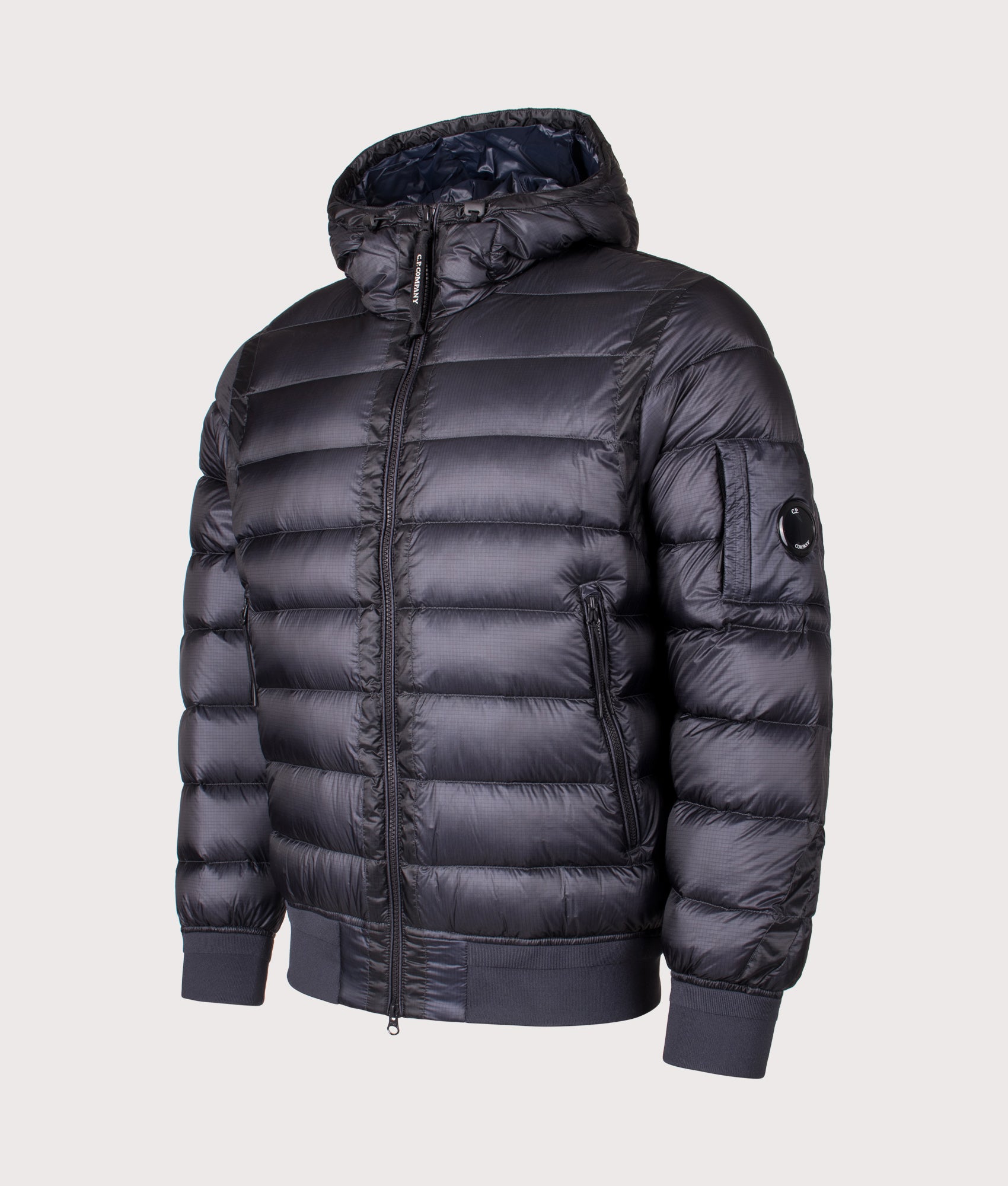 D.D. Shell Hooded Down Jacket. Shot by EQVVS. Front detail shot.