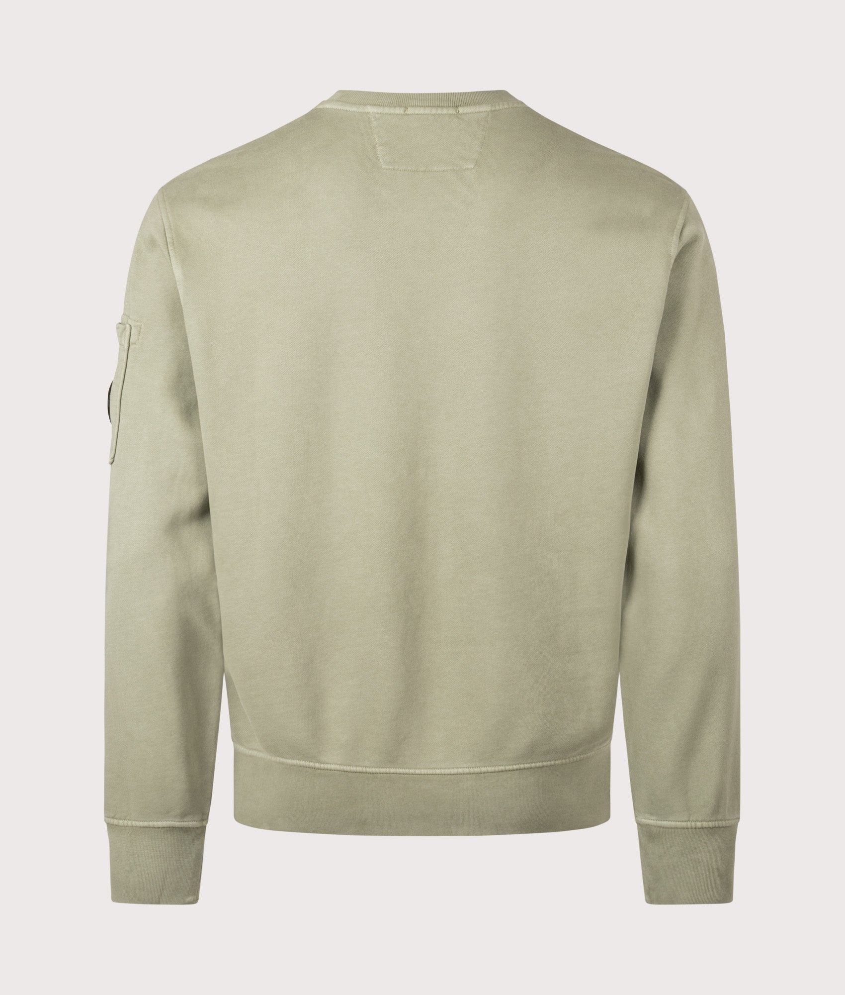 Diagonal Fleece Crewneck Lens Sweatshirt. Shot by EQVVS. Back shot.