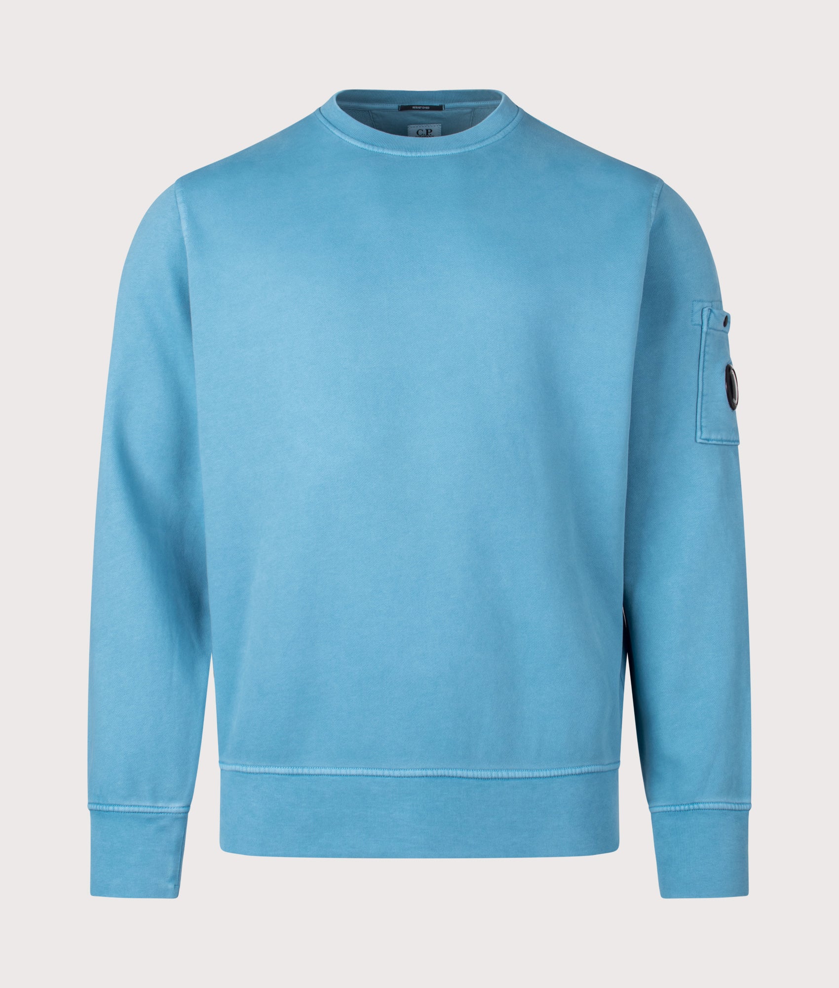 Diagonal Fleece Crewneck Lens Sweatshirt. Shot by EQVVS. Front shot.