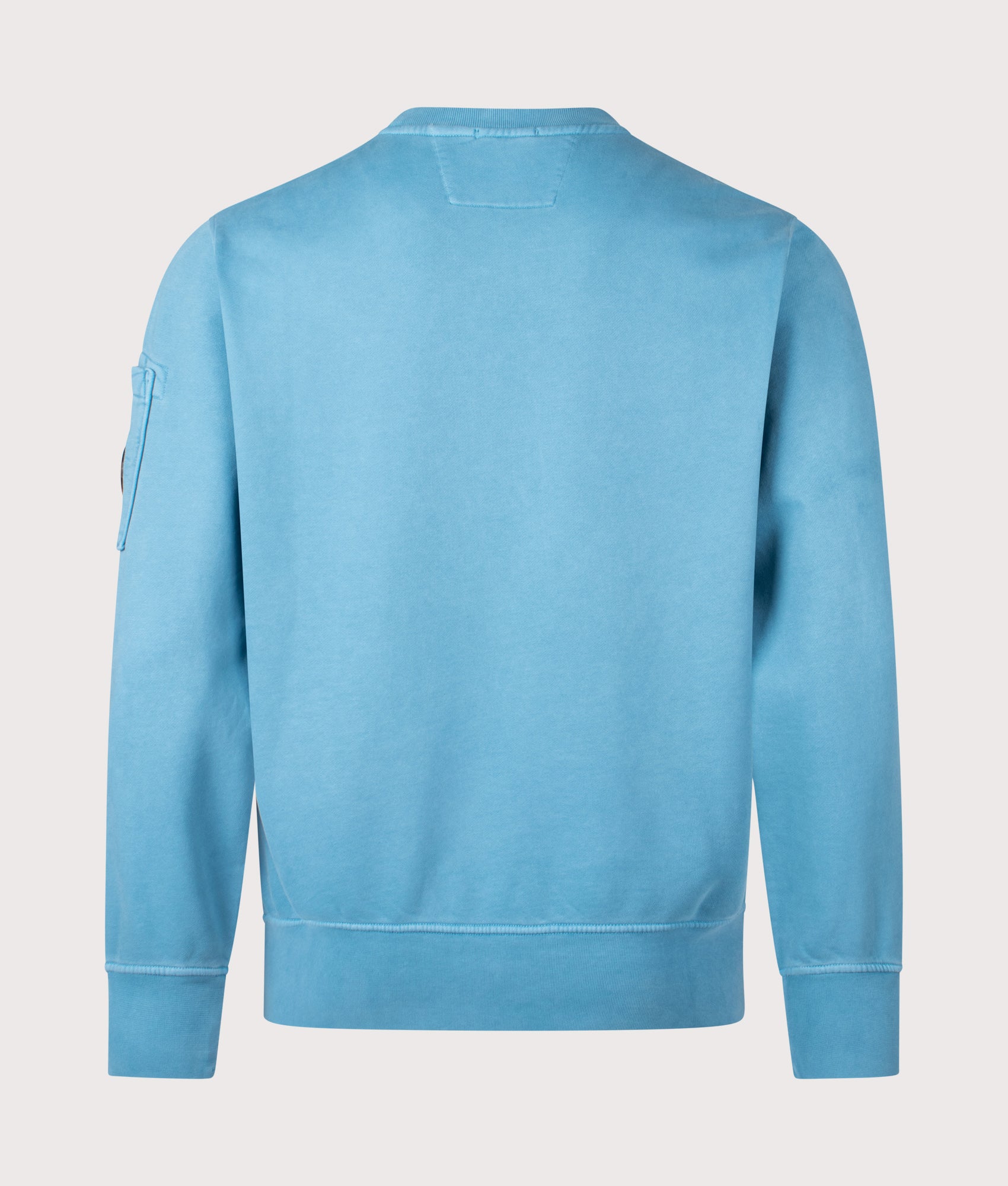 Diagonal Fleece Crewneck Lens Sweatshirt. Shot by EQVVS. Back shot.