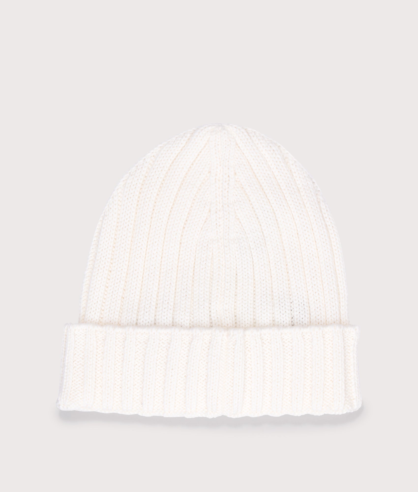 Extrafine Merino Wool Lens Beanie. Shot by EQVVS. Back shot.