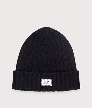 Wool Logo Beanie. Shot by EQVVS. Front shot.