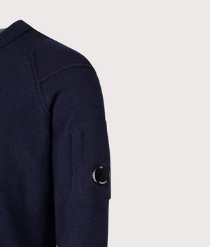 Lambswool GRS Crewneck Lens Jumper. Shot by EQVVS. Detail shot.