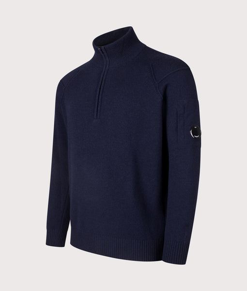 トップス L PALACE C.P. COMPANY FUNNEL NECK KNIT Palace C.p. Company Funnel Neck Knit Olive - Palace C.P.