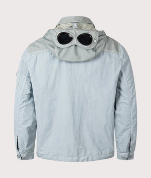 Flatt Nylon Mixed Goggle Overshirt in Blue | C.P. Company | EQVVS