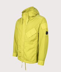 Chrome-R Hooded Lens Overshirt: 246 Antique Moss 