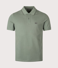 Stretch Piqué Logo Polo Shirt: 668 Laurel Wreat 