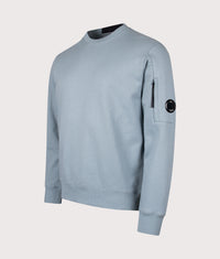 Diagonal Raised Fleece Lens Sweatshirt: 809 Silver Blue 