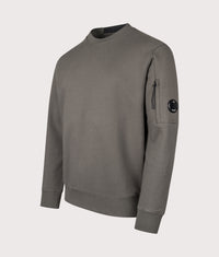 Diagonal Raised Fleece Lens Sweatshirt: 921 Gunmetal 