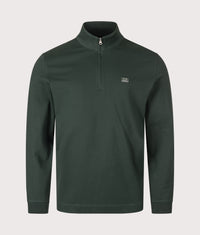 Stretch Piquet Quarter Zip Sweatshirt: 697 Ponderosa Pine 