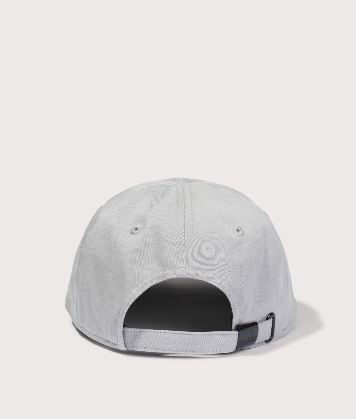 C.P. Company Gabardine Logo Cap in Flint Grey at EQVVS Menswear.