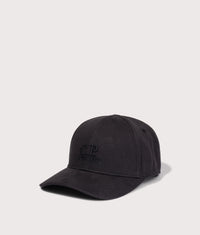 Gabardine Logo Cap: 999 Black 