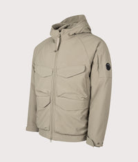C.P. Shell-R Padded Hooded Lens Jacket: 356 Fallen Rock 