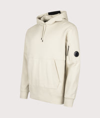 Diagonal Raised Fleece Lens Hoodie: 120 Silver Birch 