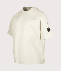 Relaxed Fit 30/2 Mercerized Jersey Twisted Lens T-Shirt: 120 Silver Birch 