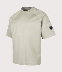 Relaxed Fit 30/2 Mercerized Jersey Twisted Lens T-Shirt: 356 Fallen Rock 