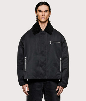 Padded Nylon Box Jacket in Black | MKI MIYUKI ZOKU | EQVVS