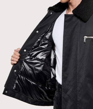 Padded Nylon Box Jacket in Black | MKI MIYUKI ZOKU | EQVVS