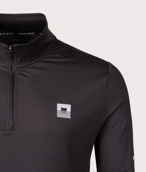 Core ID Quarter Zip Track Top. Shot by EQVVS. Front detail shot.