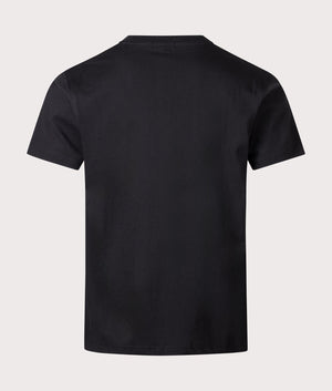 Classic Small Logo T-Shirt in Black by Dime MTL. EQVVS Back Angle Shot.
