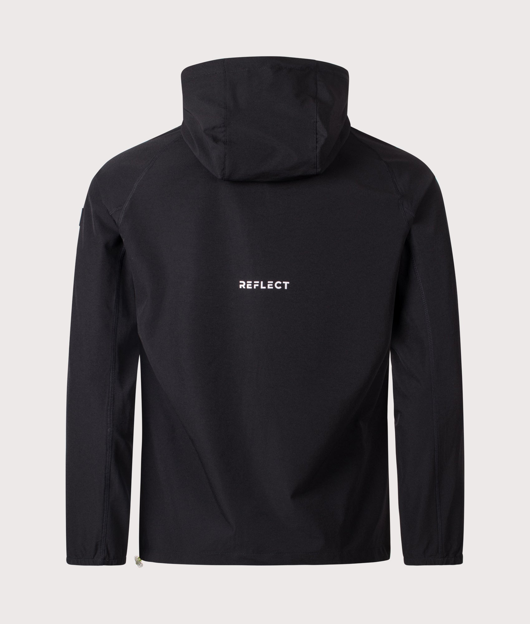 Woven Hooded Jacket in Black | REFLECT | EQVVS | Back shot 