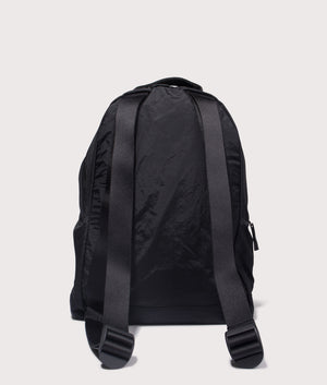 Coated Nylon Backpack. Shot by EQVVS. Back shot.